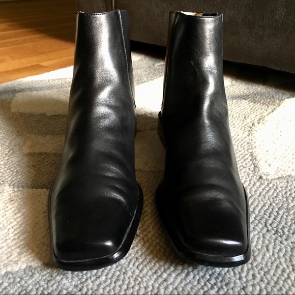 **RARE** Circa Joan & David Womens Black Chelsea Boot Buckle US 6M - Picture 8 of 8